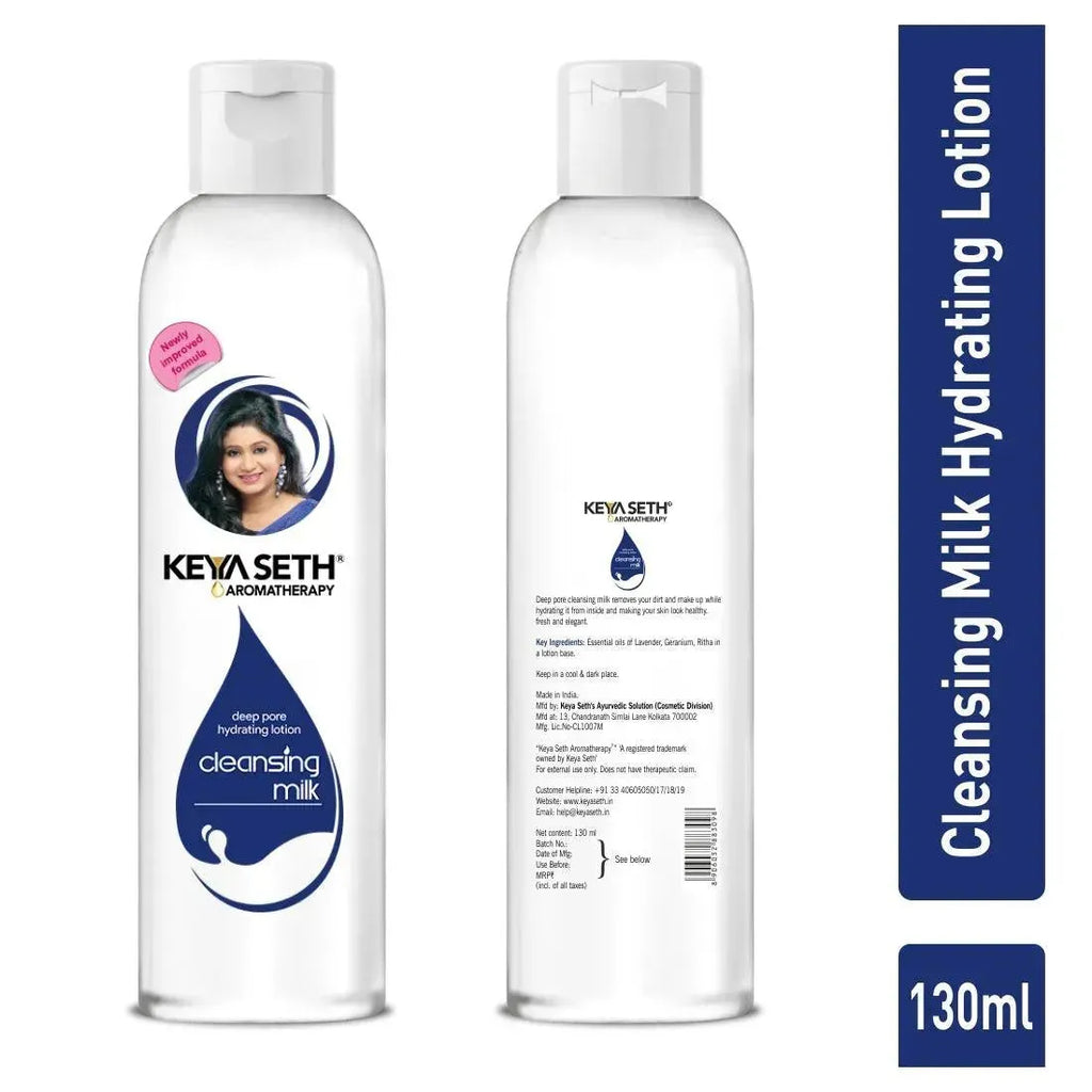 Cleansing Milk – Gentle Soft Deep Hydrating Cleanser Dirt & Makeup Remover., Cleanser, Keya Seth Aromatherapy