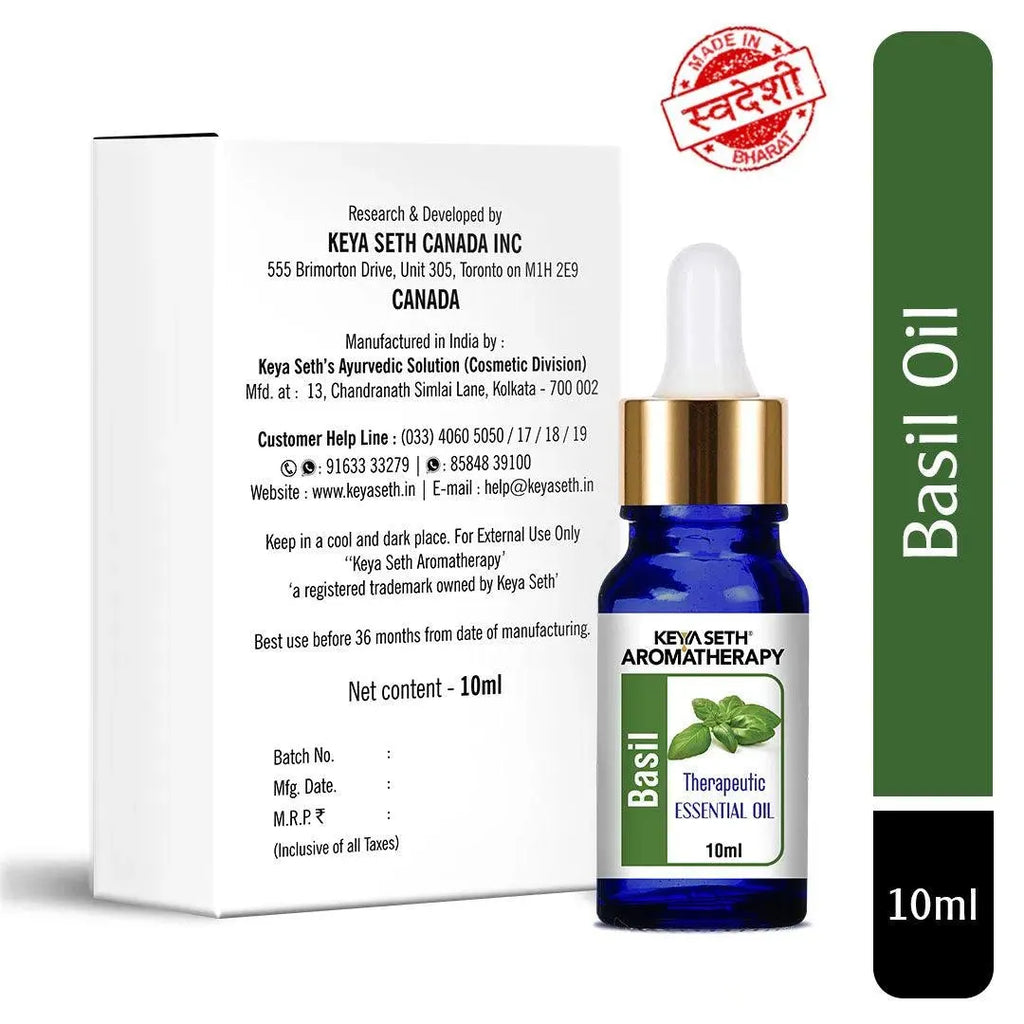 Basil Essential Oil Natural Therapeutic Grade 10ml