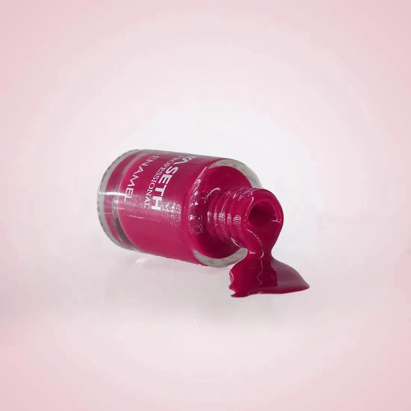 Grape Love + Flamingo + Crimson  Long Wear Nail Enamel Enriched with Vitamin E & Argan Oil - Keya Seth Aromatherapy