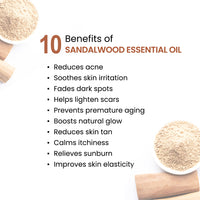 Sandalwood Body Oil - Anti-Ageing, Anti-Acne, Deep Moisturising For Glowing Skin; Non-Sticky, Quick-Absorbing - Keya Seth Aromatherapy