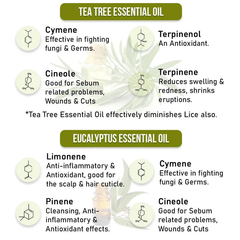 Anti Dandruff Treatment Kit–Shampoo & Solution with Salicylic, Tea Tree & Pentavitin - Keya Seth Aromatherapy