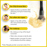 Umbrella Sunscreen Advanced Protection Kit SPF 60 Solution + SPF 50 Powder for Ultimate Sun Defence & Matte Finish - Keya Seth Aromatherapy