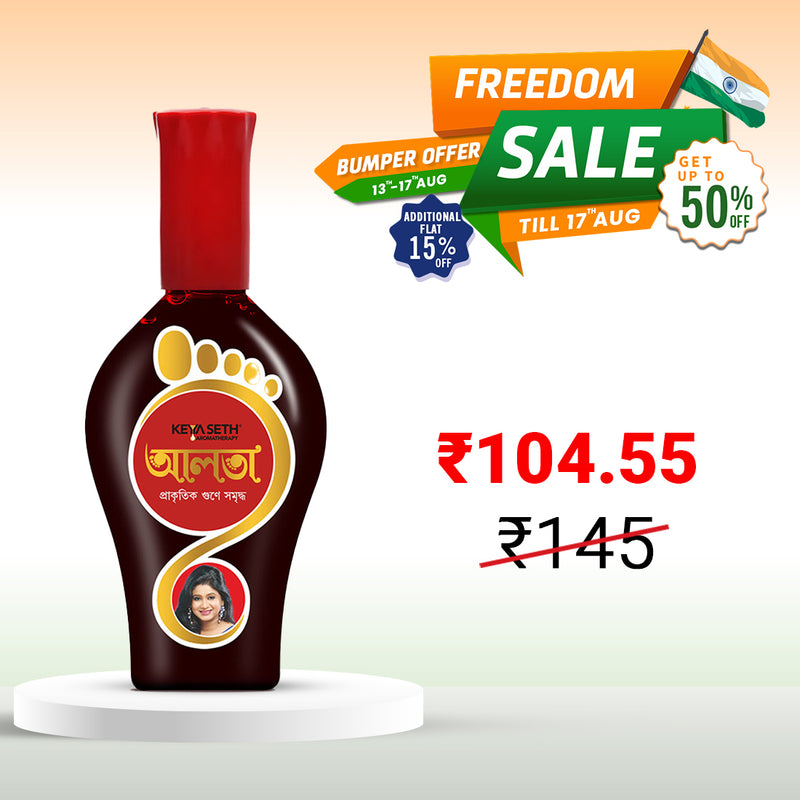 100% Natural Red Aalta Enriched with Floral Pigments, No Side- Effects 95ml - Keya Seth Aromatherapy