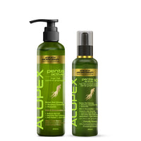 Alopex Penta Hair Growth Serum Treatment Kit – Shampoo & Solution with Korean Red Ginseng, Rosemary & Pentavitin for Hair Fall Control & Scalp Nourishment - Keya Seth Aromatherapy