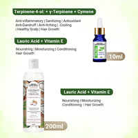 Tea Tree Essential Oil DIY Hair Growth Kit for Hair Growth, Reduces Dandruff, Soothes Scalp Itching, Deeply Moisturizes & Strengthens Roots - Keya Seth Aromatherapy