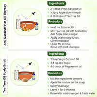 Tea Tree Essential Oil DIY Hair Growth Kit for Hair Growth, Reduces Dandruff, Soothes Scalp Itching, Deeply Moisturizes & Strengthens Roots - Keya Seth Aromatherapy