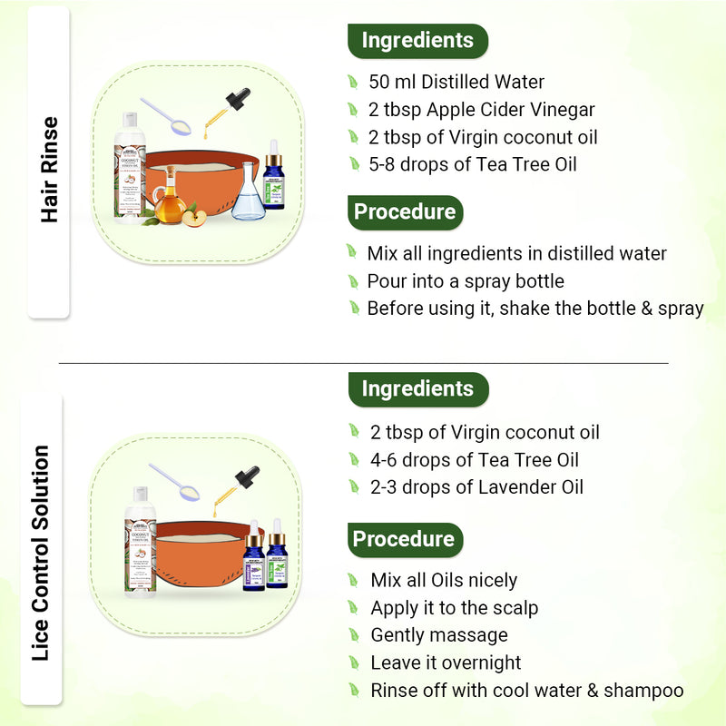 Tea Tree Essential Oil DIY Hair Growth Kit for Hair Growth, Reduces Dandruff, Soothes Scalp Itching, Deeply Moisturizes & Strengthens Roots - Keya Seth Aromatherapy