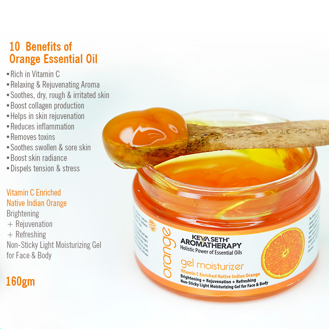 Orange Skincare Routine For Glowing Skin - Facewash, Toner, Moisturizer, Sunscreen with Orange Essential Oil, Pro-Vitamin B5 for Cleansing, Hydration, Pore Care & Sun Protection - Keya Seth Aromatherapy
