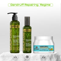 Dandruff Repair Kit: Shampoo, Hair Spa & Serum with Salicylic Acid, Tea Tree, Jojoba, Rosemary & Coconut for a Flake-Free, Nourished & Itch-Free Scalp - Keya Seth Aromatherapy