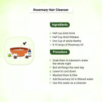 Rosemary Essential Oil DIY Hair Growth Kit for Hair Regrowth, Dandruff Control, Scalp Nourishment, Itchy Scalp Relief & Frizz Reduction - Keya Seth Aromatherapy