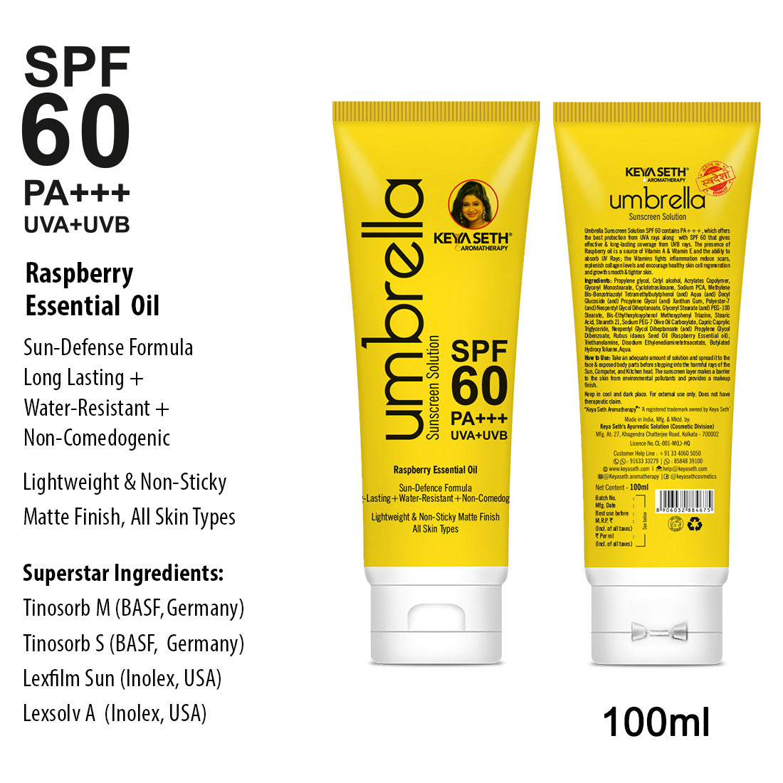 Restorative Skincare Routine for Aging Skin – Aloe Vera Facewash, Tetra Serum, Stopage V Cream & Umbrella SPF 60 for Anti-Aging, Brightening & Protection - Keya Seth Aromatherapy
