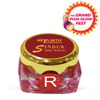 100% Natural Dust Sindoor Red with Herbs Extracts & Floral Pigments Kumkum, No side Effects & No Hair Fall - Keya Seth Aromatherapy