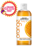 Orange Body Oil, Vitamin C Enriched, Brightening, Rejuvenating & Refreshing - Keya Seth Aromatherapy