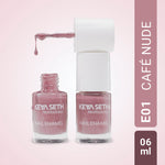 Crimson + Café Nude Long Wear Nail Enamel Enriched with Vitamin E & Argan Oil