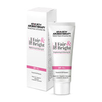 Fair & Bright Day Cream SP15+, Skin Brightening & Whitening, with Vitamin C, B3 & B6 Moisturizer with Lavender & Geranium Essential Oil - Keya Seth Aromatherapy