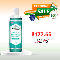 Intense Repair Shampoo for Dry Damaged Hair- Softens, Nourishes & Strengthens Hair with Pro -Vitamin B5 & Geranium Oil - Keya Seth Aromatherapy