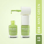 Aquatica + Min Green Long Wear Nail Enamel Enriched with Vitamin E & Argan oil, Nail Polish, Nail Care, Keya Seth Aromatherapy