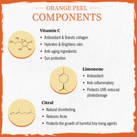 Tricolour Powder Face Pack Combo: Orange Peel, Kaolin & Moringa Powders for Skin Brightening, Oil Control, Detoxification For Fresh, Radiant-Looking Complexion - Keya Seth Aromatherapy