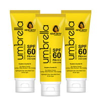 Umbrella Sunscreen Solution SPF 60, Broad Spectrum Protection, No White Cast, Lightweight Matte Finish with Raspberry Oil - Keya Seth Aromatherapy