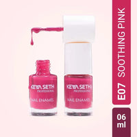 Soothing Pink + Lady Like Long Wear Nail Enamel Enriched with Vitamin E & Argan Oil - Keya Seth Aromatherapy