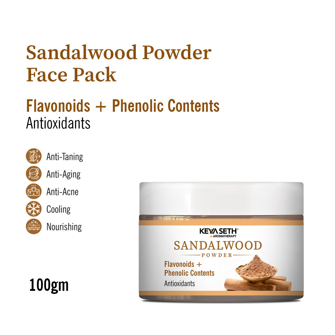 Navratna Ubtan Face Pack Powder Combo – With Sandalwood, Kasturi, Orange, Beetroot, Mulethi, Moringa, Kaolin, Neem, Multani; Fights Irritation, Reduces Acne, Calms Skin - Keya Seth Aromatherapy