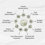 Lab Fresh Shea Body Butter Enriched with Rose & Geranium Oil for 24hrs Moisturization & Nourishment for Men & Women All Skin Types