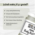 Lab Fresh Shea Body Butter Enriched with Rose & Geranium Oil for 24hrs Moisturization & Nourishment for Men & Women All Skin Types