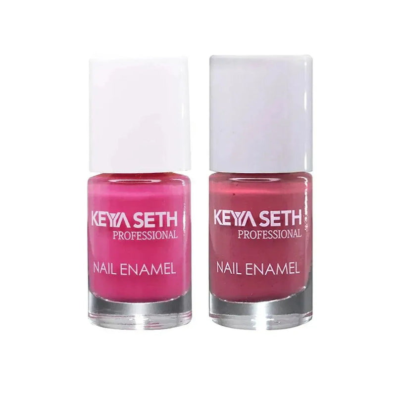 Soothing Pink + Lady Like Long Wear Nail Enamel Enriched with Vitamin E & Argan Oil - Keya Seth Aromatherapy