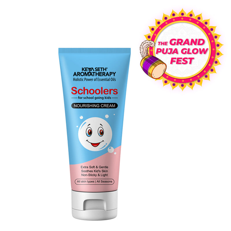 Schoolers Nourishing Cream Gentle & Safe, Intensive Moisturizing & Nourishing Ultra-Light for Kids- Hypoallergenic, No Paraben & Sulfates - Keya Seth Aromatherapy