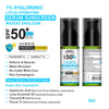 1% Hyaluronic Lotus Hydrating Serum Hybrid Mineral Sunscreen SPF 50 PA+++, Watery Emulsion,No White Cast, Water Resistant, Tinosorb M + Parsol TX - Keya Seth Aromatherapy
