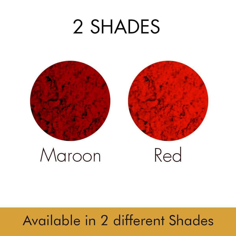 100% Natural Dust Sindoor Maroon with Herbs Extracts & Floral Pigments Kumkum, No side Effects & No Hair Fall