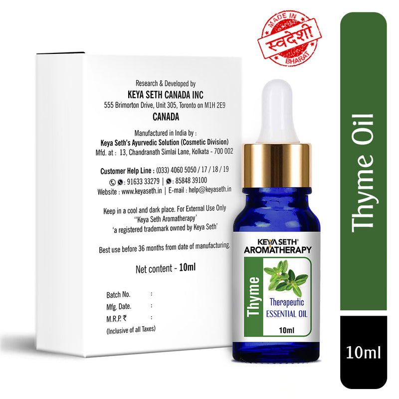 Thyme Essential Oil, Therapeutic Pure & Natural, Antimicrobe, Antiseptic, Immunity Booster, Digestive 10ml