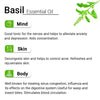 Basil Essential Oil, Therapeutic, Pure & Natural, Holy Basil (Tulsi) Spiritual Concentration, Headache, Digestive & Antiseptic 10ml