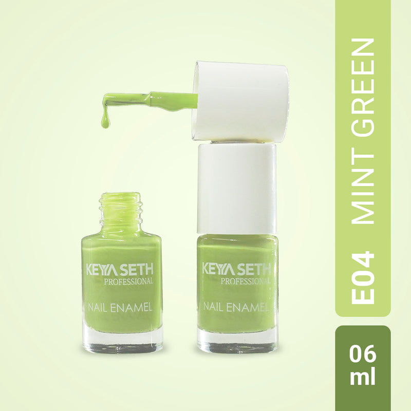 Mint Green Long Wear Nail Enamel Enriched with Vitamin E & Argan oil