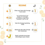Orange Gel Scrub, Vitamin C Enriched, Walnut Shell, Natural Exfoliation, Removes Dead Cells, Brightening, Rejuvenating, Refreshing, Soothing & Detox