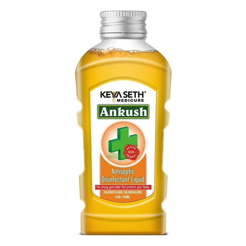 Ankush Antiseptic Disinfectant Liquid - First Aid, Medical, Multipurpose Personal Hygiene & Home Cleaner, Enriched with Chloroxylenol, Neem, Tulsi & Eucalyptus Essential Oil