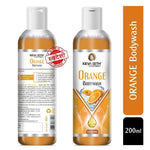 Complete Body Care Combo Enriched with Vitamin C, Orange Body wash 200ml + Skin Defence Orange Body oil 200ml + Orange Face & Body Moisturizer 200ml