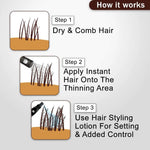 Instant Hair Brown- Hair Building Fibers for Thinning, Thickening for Fuller Hair & Hair Loss Concealer