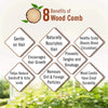 Neem Wooden Comb Wide Tooth for Hair Growth for Men & Women All Purpose Large Size Perfect Hair Setter. - Keya Seth Aromatherapy