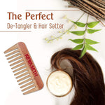Neem Wooden Comb Wide Tooth for Hair Growth for Men & Women All Purpose Small Size.