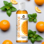 Skin Defence Orange Body Oil Skin Lightening, Rejuvenating Non-Sticky for Daily Use After Bath, Massage Oil Enriched with Orange & Vitamin C