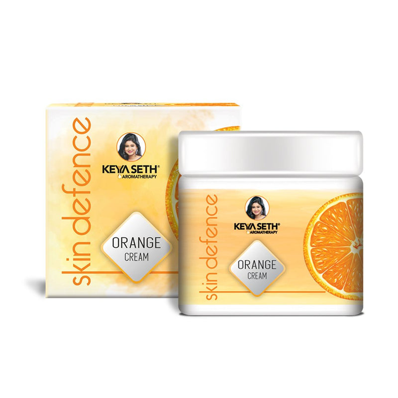 Skin Defence Orange Cream- Light Moisturizing, Quick Absorbing, Skin Repairs & Rejuvenation Enriched with Pure Orange Essential Oil and Vitamin C